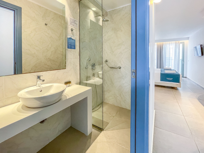 Bathroom 5, Alia Beach Hotel, Crete