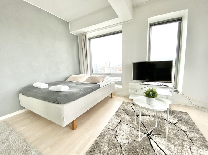 Bedroom 3, City Center Tower Apartment, Pirkanmaa