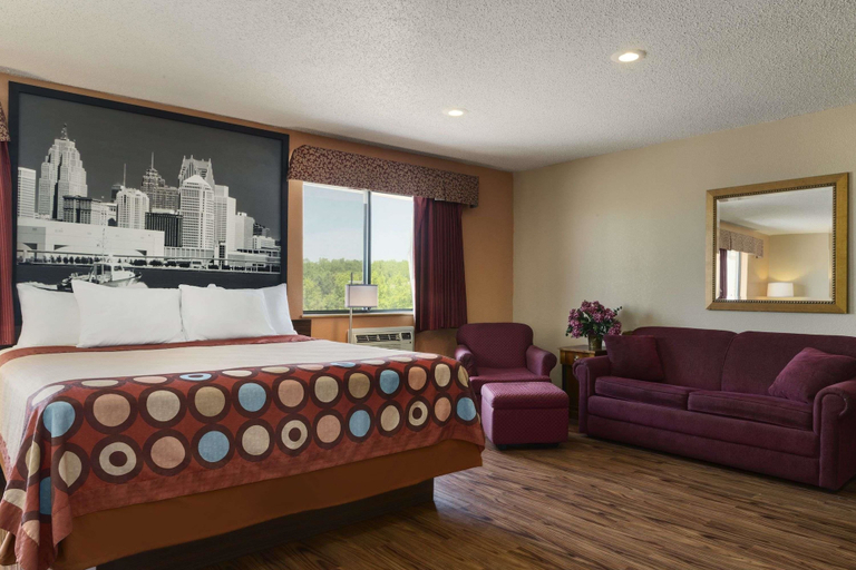 Bedroom 3, Super 8 by Wyndham Taylor/Detroit Area, Wayne