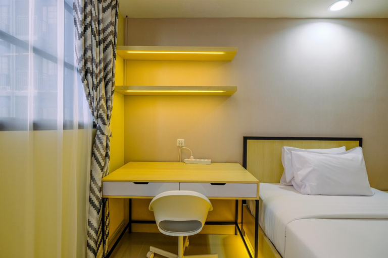 Bedroom 3, Comfy And Minimalist Studio At Evenciio Margonda Apartment, Depok