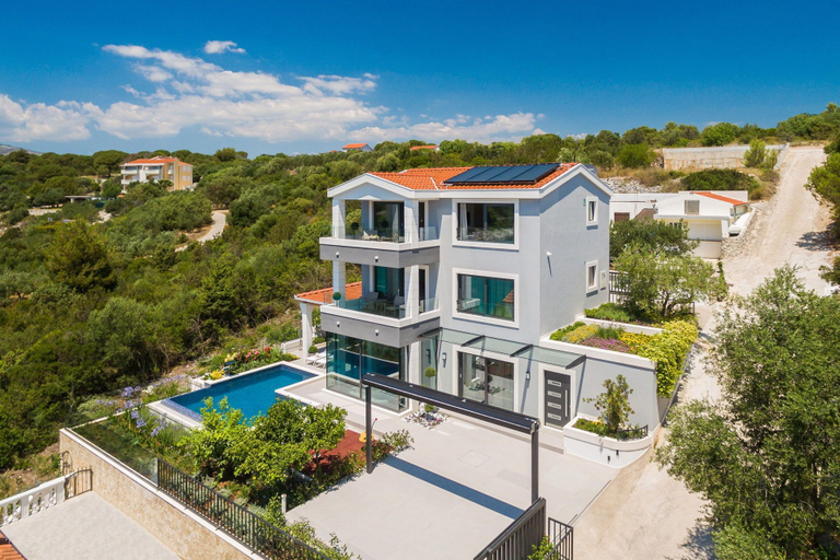 Exterior & Views 2, Beachfront Villa Azzurro With Pool, Okrug
