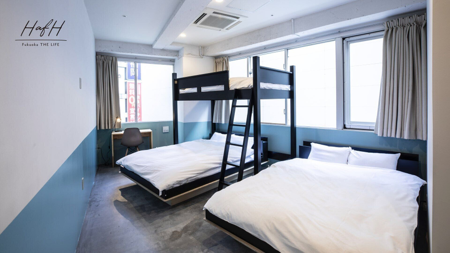Bedroom 4, HafH Fukuoka THE LIFE - Hostel, Fukuoka