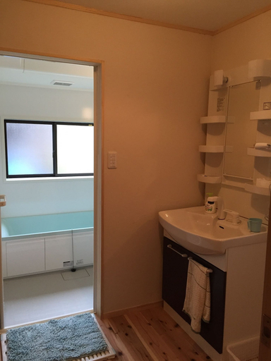 Bathroom 5, Satoyama Guest house COUTURE - Hostel, Ayabe