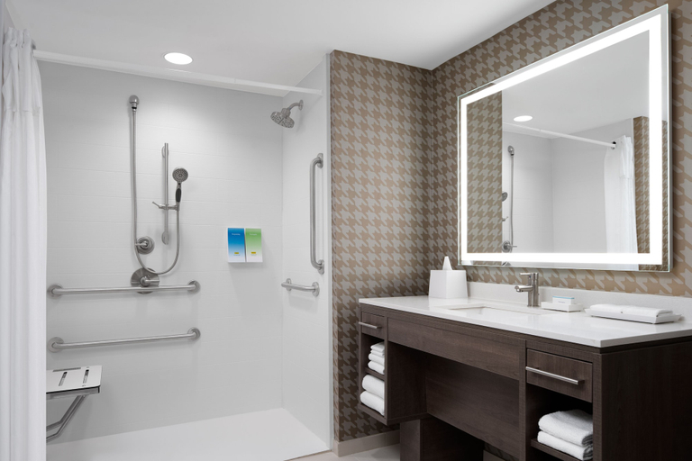 Bathroom 4, Home2 Suites by Hilton Des Moines at Drake University, Polk