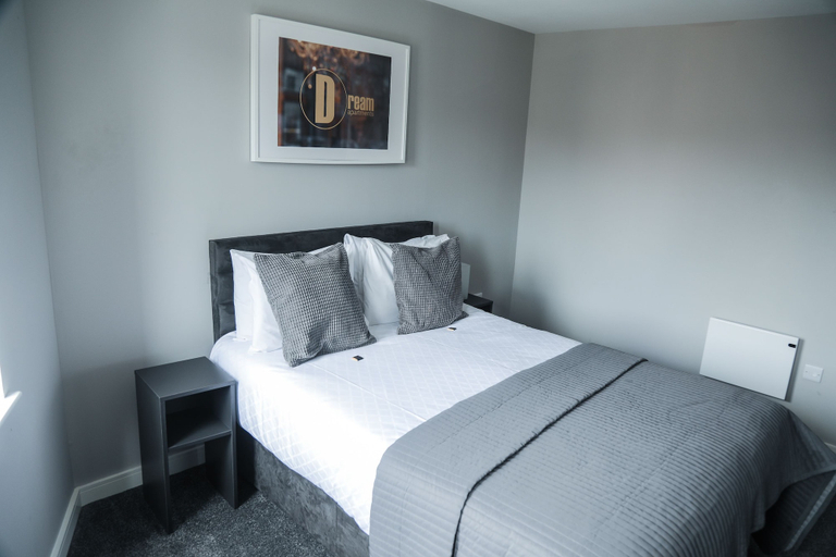 Bedroom 2, Dream Apartments - The Obel Building, Belfast