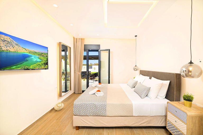 Bedroom 3, Villa Solaris Heated Pool & Hot Tub, Crete