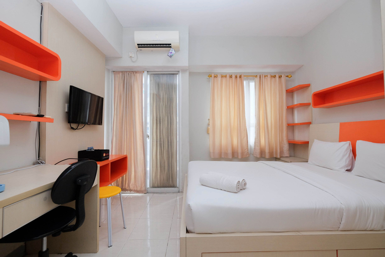 Bedroom 1, Simply and Homey Studio at Taman Melati Margonda Apartment By Travelio, Depok