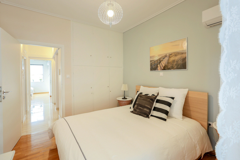 Bedroom 3, Cosy & Bright 2 Bedroom Apartment in Koukaki, Attica