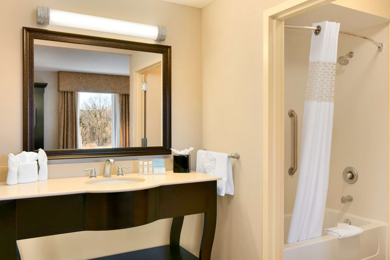 Bathroom 5, Hampton Inn & Suites Mahwah, Bergen
