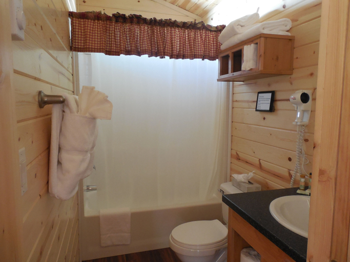 Bathroom 3, Snake River Cabin Village, Teton