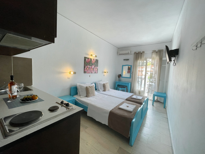 Bedroom 2, Stratos Hotel, North Aegean