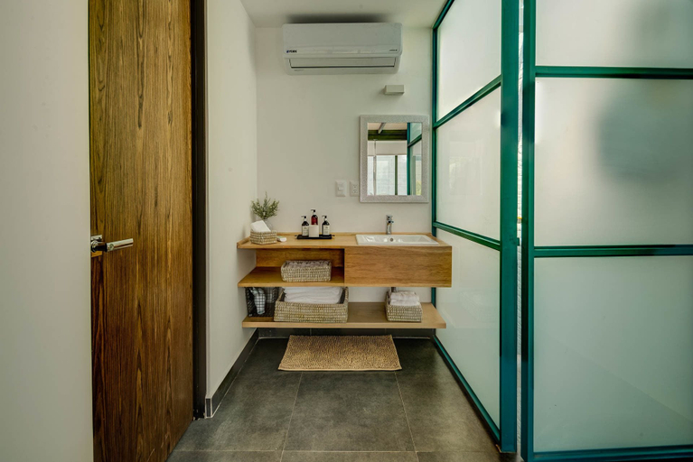 Bathroom, MxCity Skyline View by Mr.W, Mexico City
