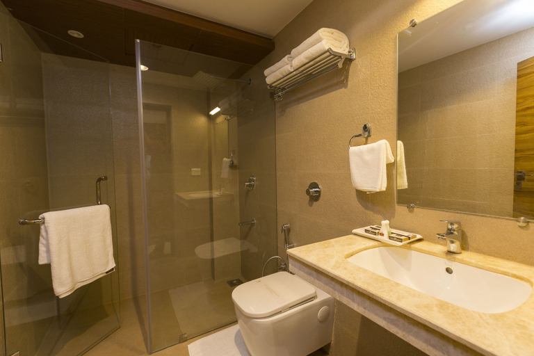 Bathroom 5, Grand Plaza Suites, Kozhikode