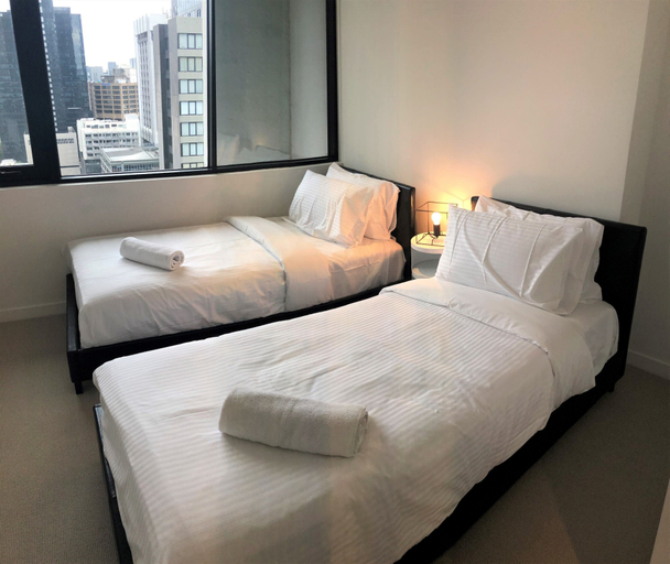 Bedroom 2, ReadySet Apartments at Upper West Side, Melbourne