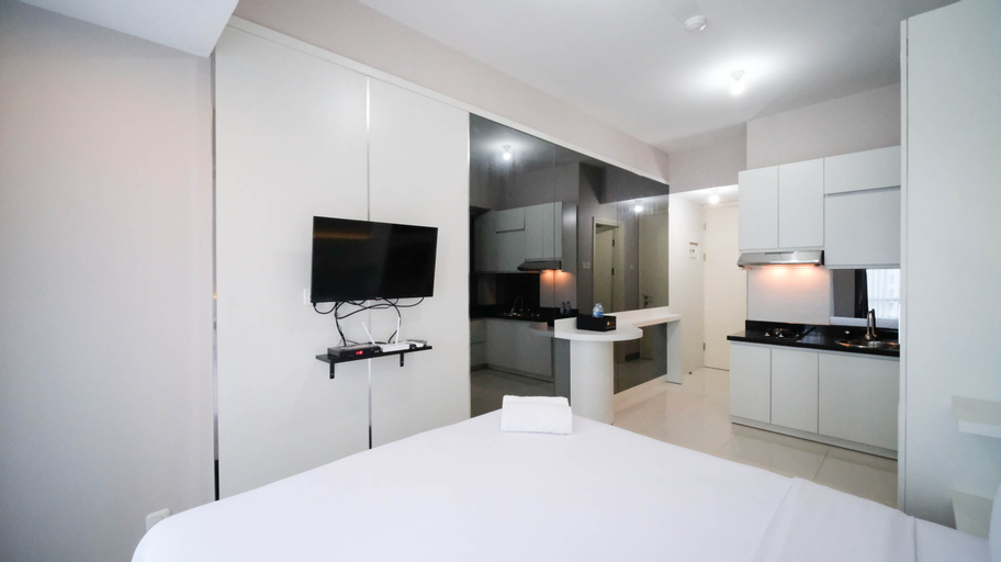 Bedroom 2, Nice and Comfy Studio at Supermall Mansion Apartment By Travelio, Surabaya