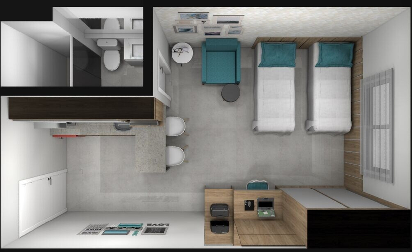 Bathroom 5, Edificio Selenita Loft e Duplex, Barueri
