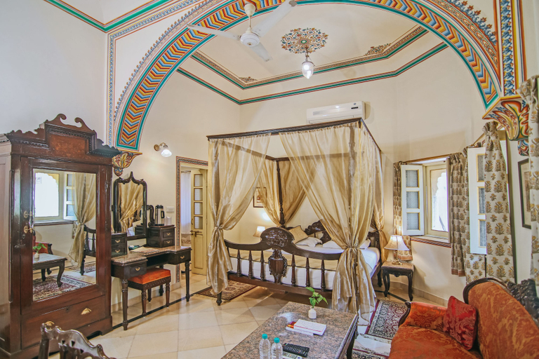 Bedroom 3, Alsisar Haveli - A Heritage Hotel, Jaipur