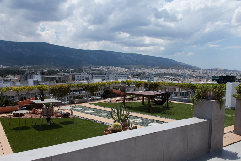 Aerial view, Penthouse in center of Athens with View, Attica