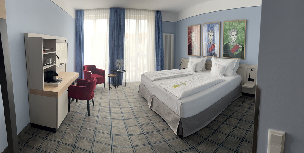 Bedroom 2, Hotel König Ludwig II, München