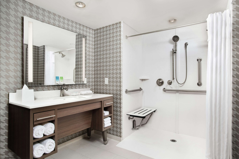 Bathroom 4, Home2 Suites by Hilton Long Island Brookhaven, Suffolk
