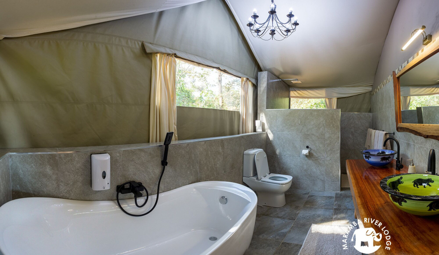 Bathroom 4, Maramba River Lodge, Livingstone