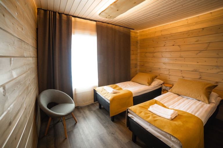 Bedroom 3, Tankavaara Gold Village, Lapland