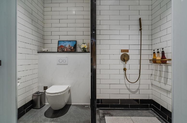 Bathroom 3, Manxin Hotel Qingdao Zhanqiao, Qingdao