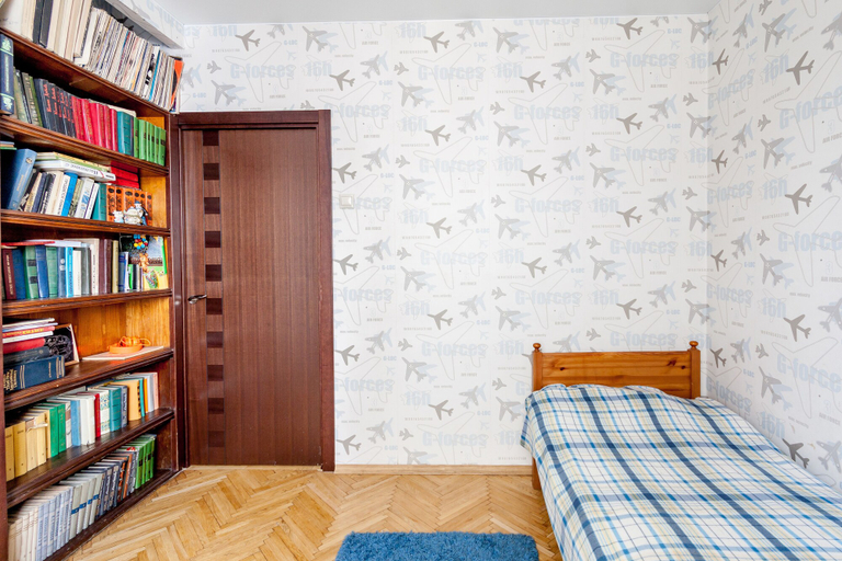 Bedroom 2, Apartment Nice Smolenskaya Street, Central