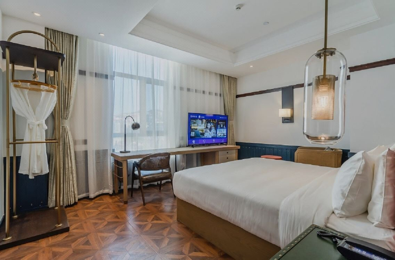 Bedroom 2, Manxin Hotel Qingdao Zhanqiao, Qingdao