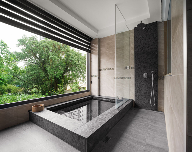 Bathroom 4, Gamalan Spring Hotel, Yilan