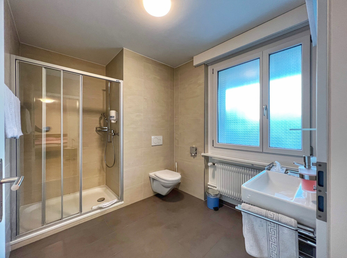 Bathroom 4, Hotel Hecht, Rheintal
