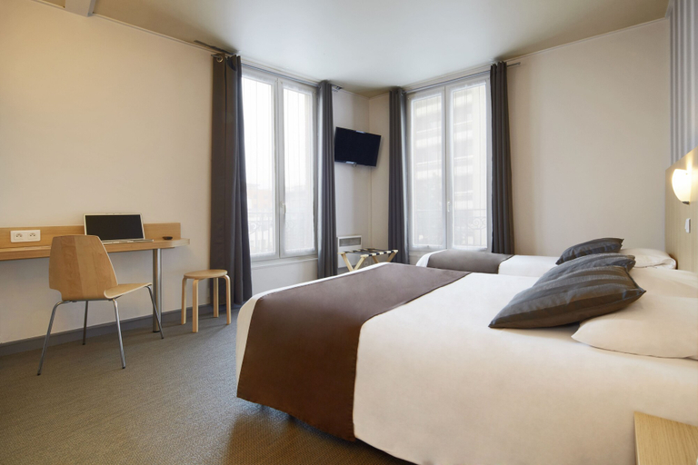 Bedroom 4, Hotel Paris Villette, Paris