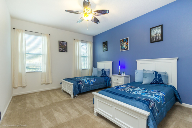 Bedroom 1, Classic 6Bed 4Ba Villa, Games, Pool, Spa - 5244o, Polk