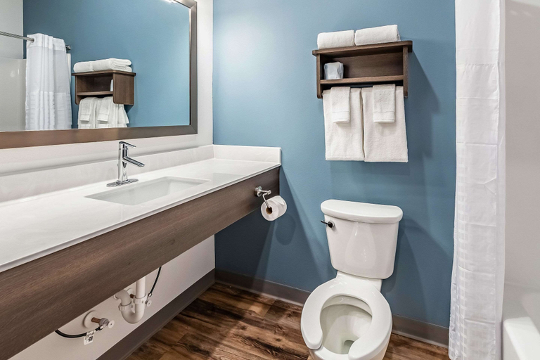Bathroom 4, WoodSpring Suites Indianapolis Zionsville, Boone