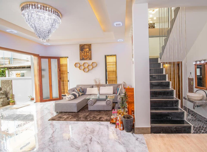 Interior detail, Central Modern Private Villa by La San, Siem Reap