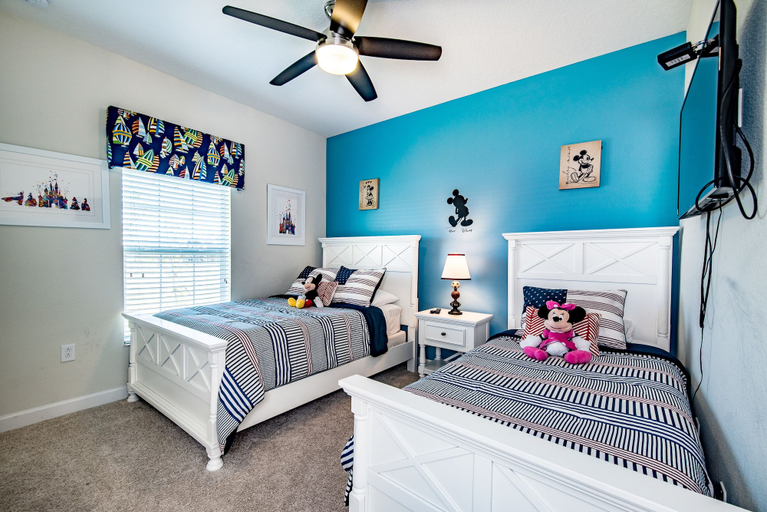 Bedroom 3, Disney Area 5 Bedroom Private Pool Storey Lake, Osceola