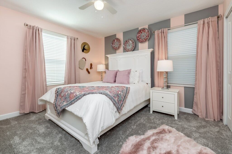 Bedroom 1, 8 Bed 5 Ba Villa with Games, Pool & Spa, Osceola