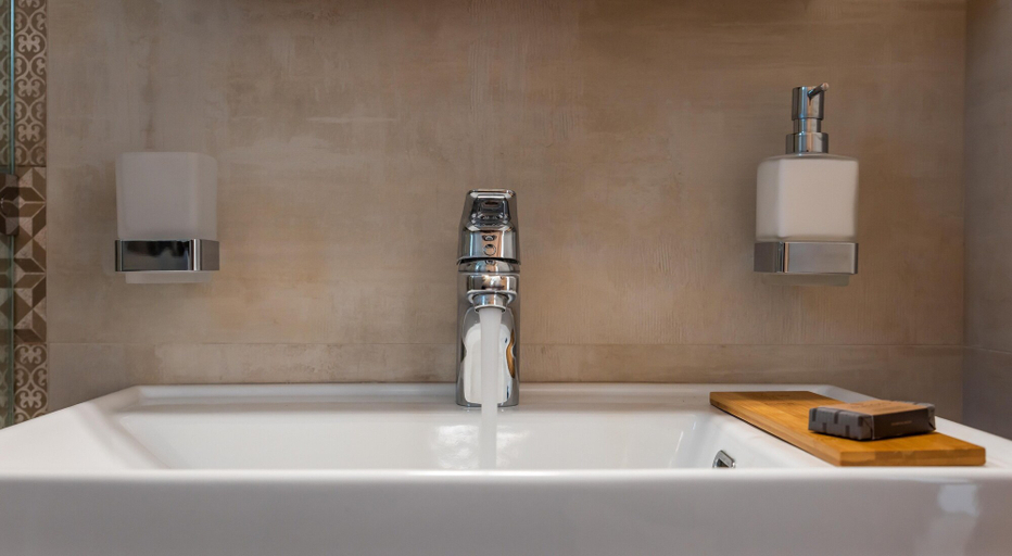 Bathroom 4, White Rock Milos Suites, South Aegean