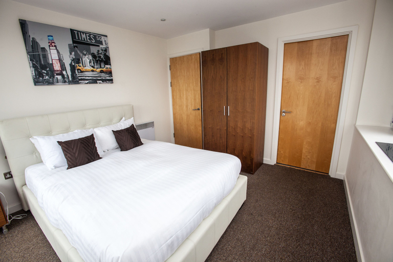 Bedroom 3, Cranbrook House Serviced Apartments, Nottingham
