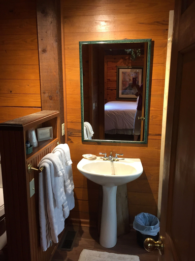 Bathroom 3, Cherokee mountain log cabin resort, Carroll
