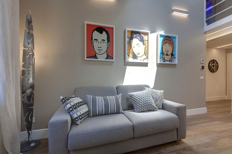 Living area 5, Mamo Florence - St. Elizabeth Tower Apartment, Florence