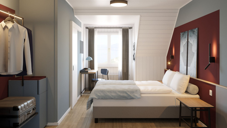 Bedroom 3, Châtonneyre Hôtel et Restaurant, Pays-d'Enhaut