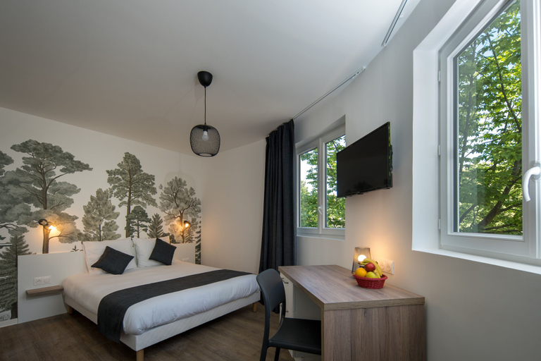 Bedroom 2, Lagrange Apart'HOTEL Mulhouse, Haut-Rhin