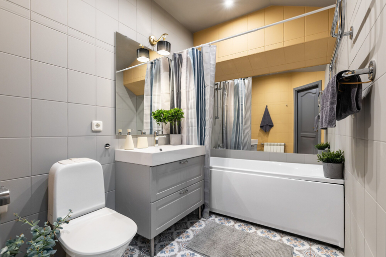 Bathroom 4, Duplex Apartment 150m2, Sankt-Peterburg gorsovet