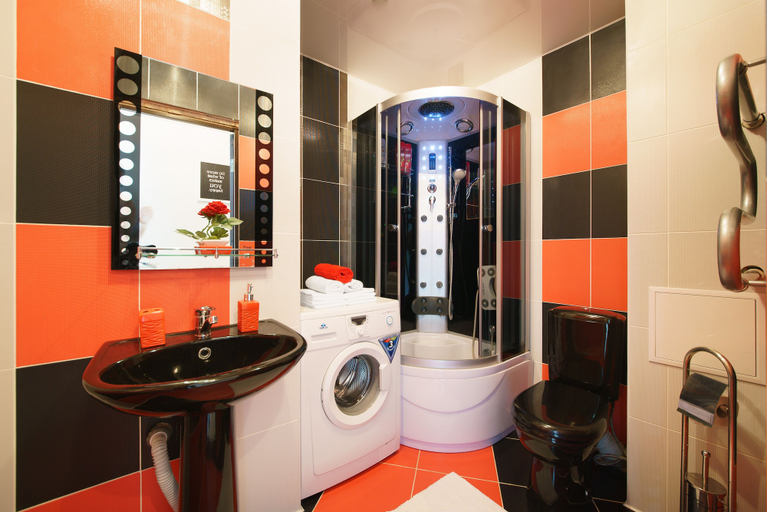 Bathroom, PaulMarie Apartments on Zaslonova 4, Salihorsk