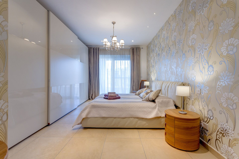 Bedroom 3, Luxury Seafront Oasis in Central Sliema with Pool