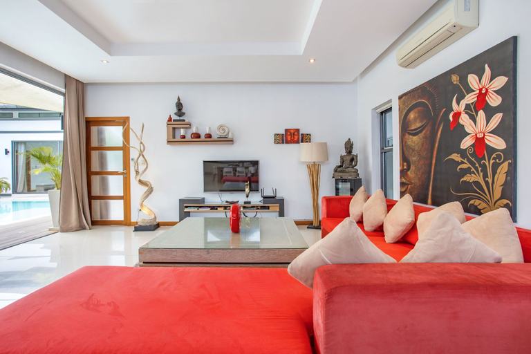 Bedroom 3, Modern 4BR Pool Villa Virginie Naiharn, Pulau Phuket