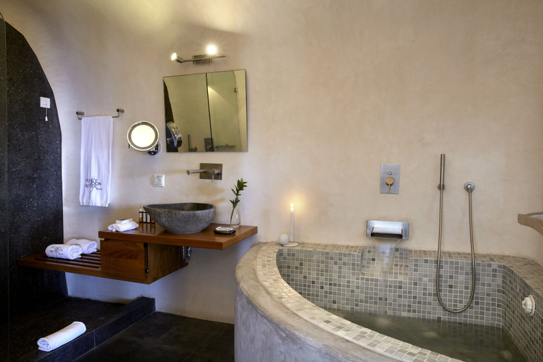 Bathroom 5, Honeymoon Petra Villas, South Aegean