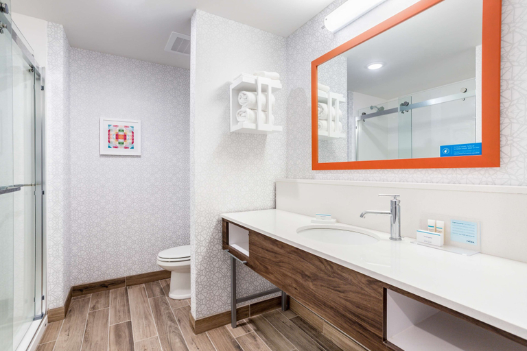 Bathroom 4, Hampton Inn by Hilton Bedford, Lawrence