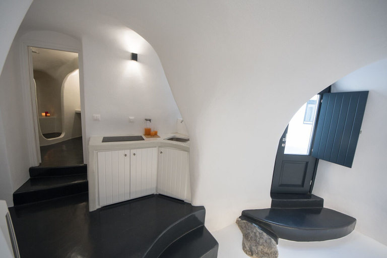 Bedroom 3, The Luna Cavern 2 with Hot Tub White, South Aegean